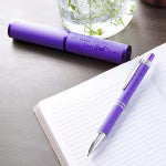 Stylish Pen and Case - Purple - "Be Still And Know That I Am God."  Ps. 46:10