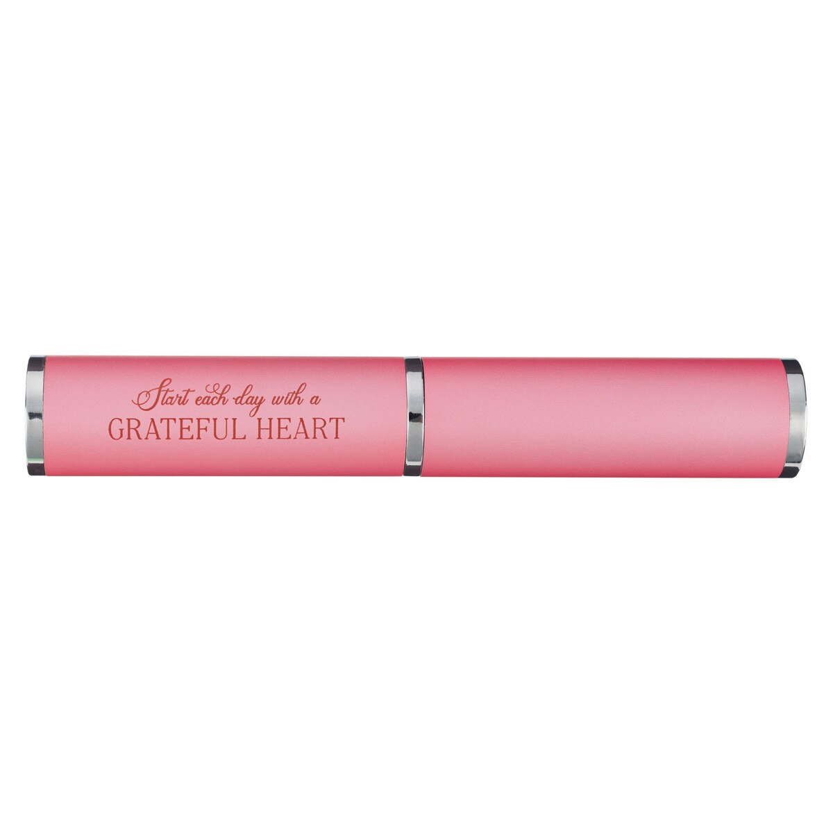 Pink Grateful Heart Stylish Pen and Case Gift Set