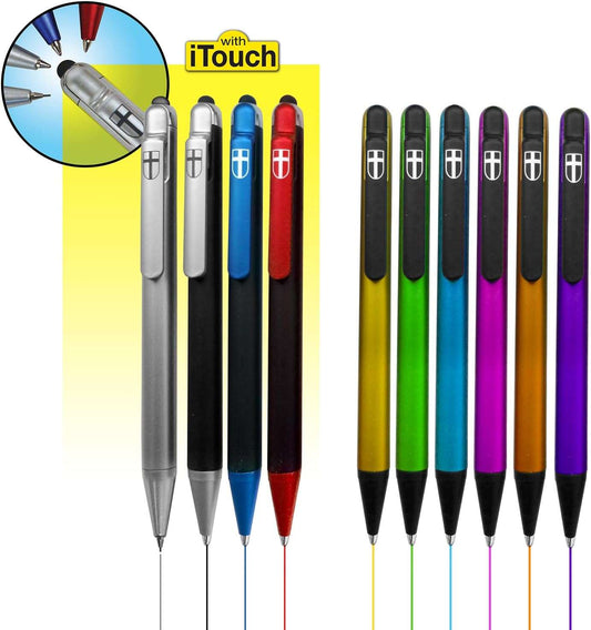 G.T. Luscombe 10 Piece Inductive Bible Study Pens and Pencil Set | No Smearing, Fading, or Bleeding | Cross Imprint | Multicolor Pen and Pencil Set