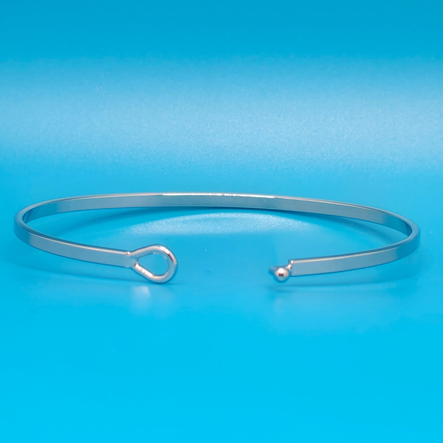PRAY CONTINUALLY Inspirational Message Bracelet Positive Message Engraved Thin Bangle - Jewelry