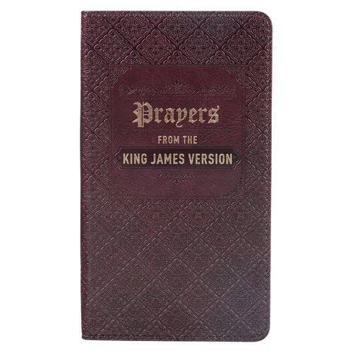 Prayers from the King James Version Brown Faux Leather Gift Book by Christian Art Gifts