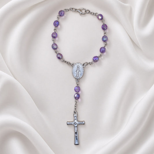 Purple Bead - Car Rosary
