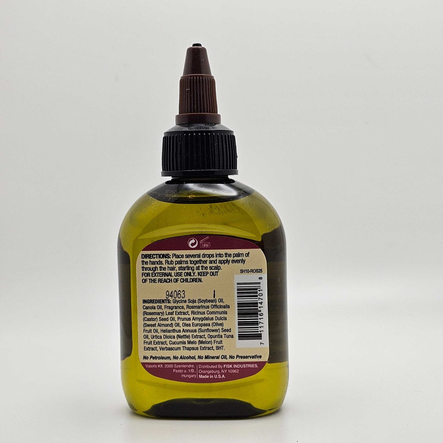DIFEEL HAIR OIL - ROSEMARY OIL 2.5 OZ