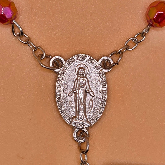Ruby Bead - Car Rosary