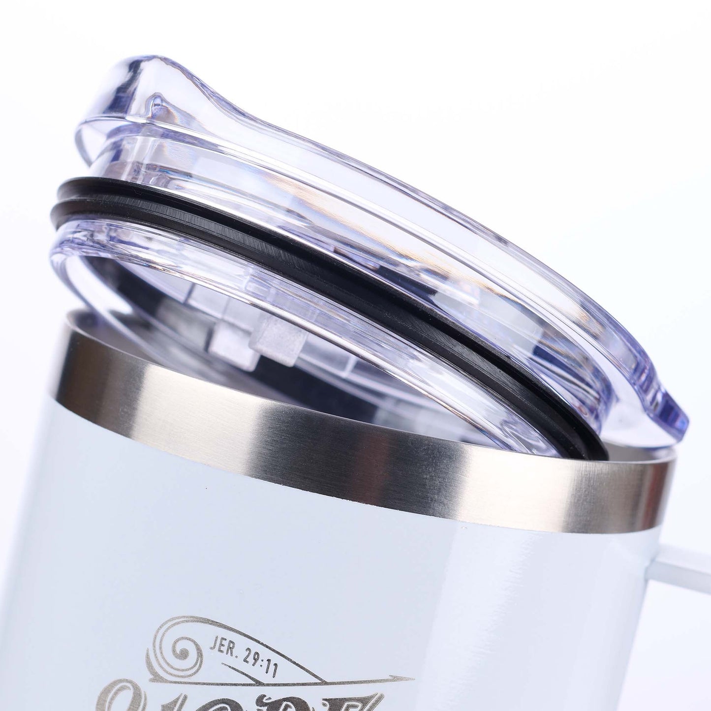 Hope and a Future White Camp-style Stainless Steel Mug - Jeremiah 29:11 - Mug