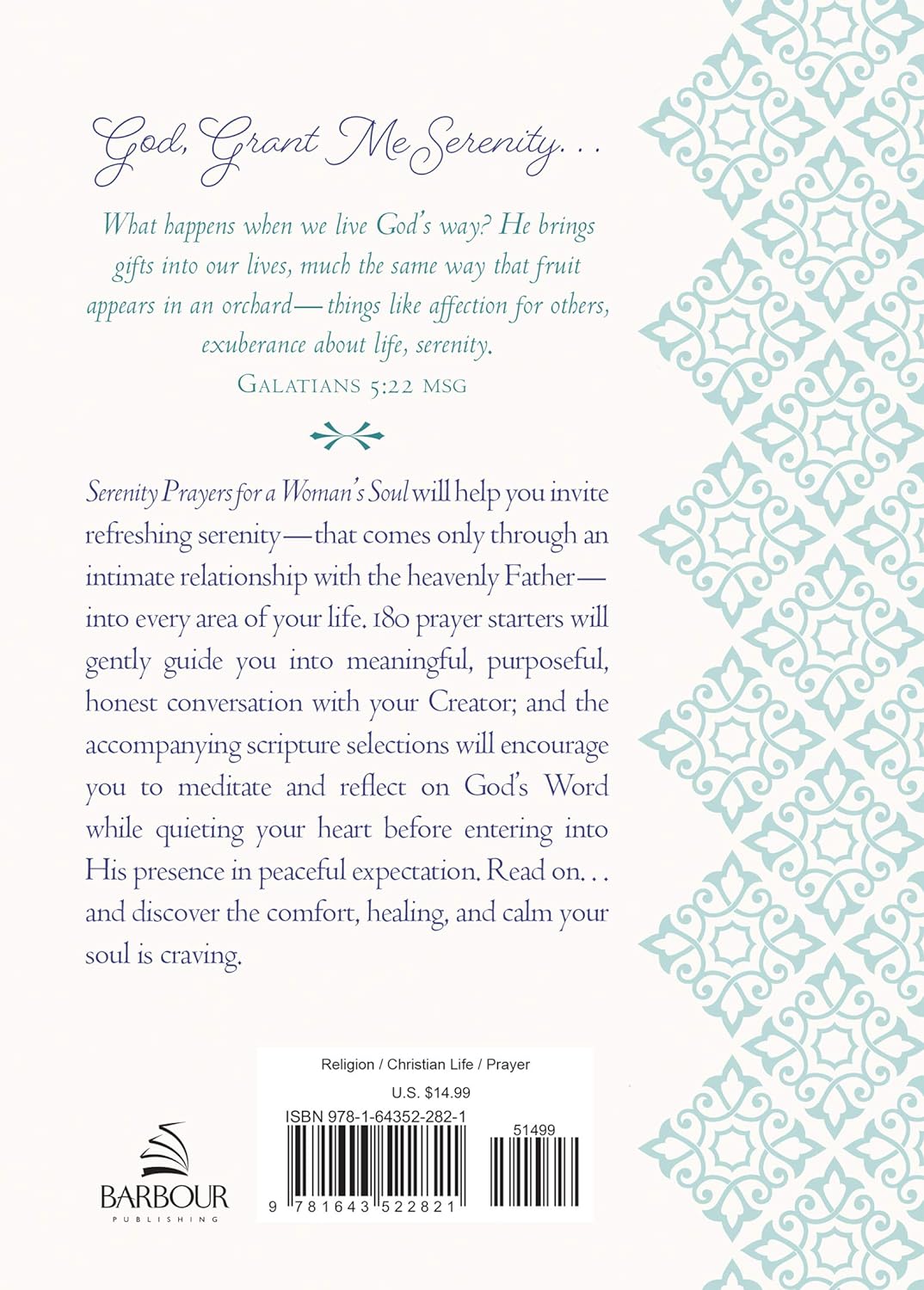 Serenity Prayers for a Woman's Soul Hardcover by Emily Biggers