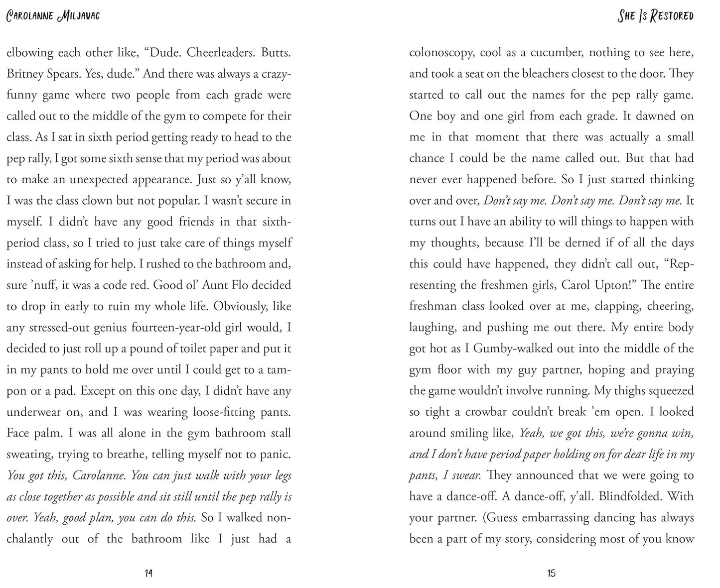 She Laughs: Choosing Faith over Fear Paperback by Carolanne Miljavac