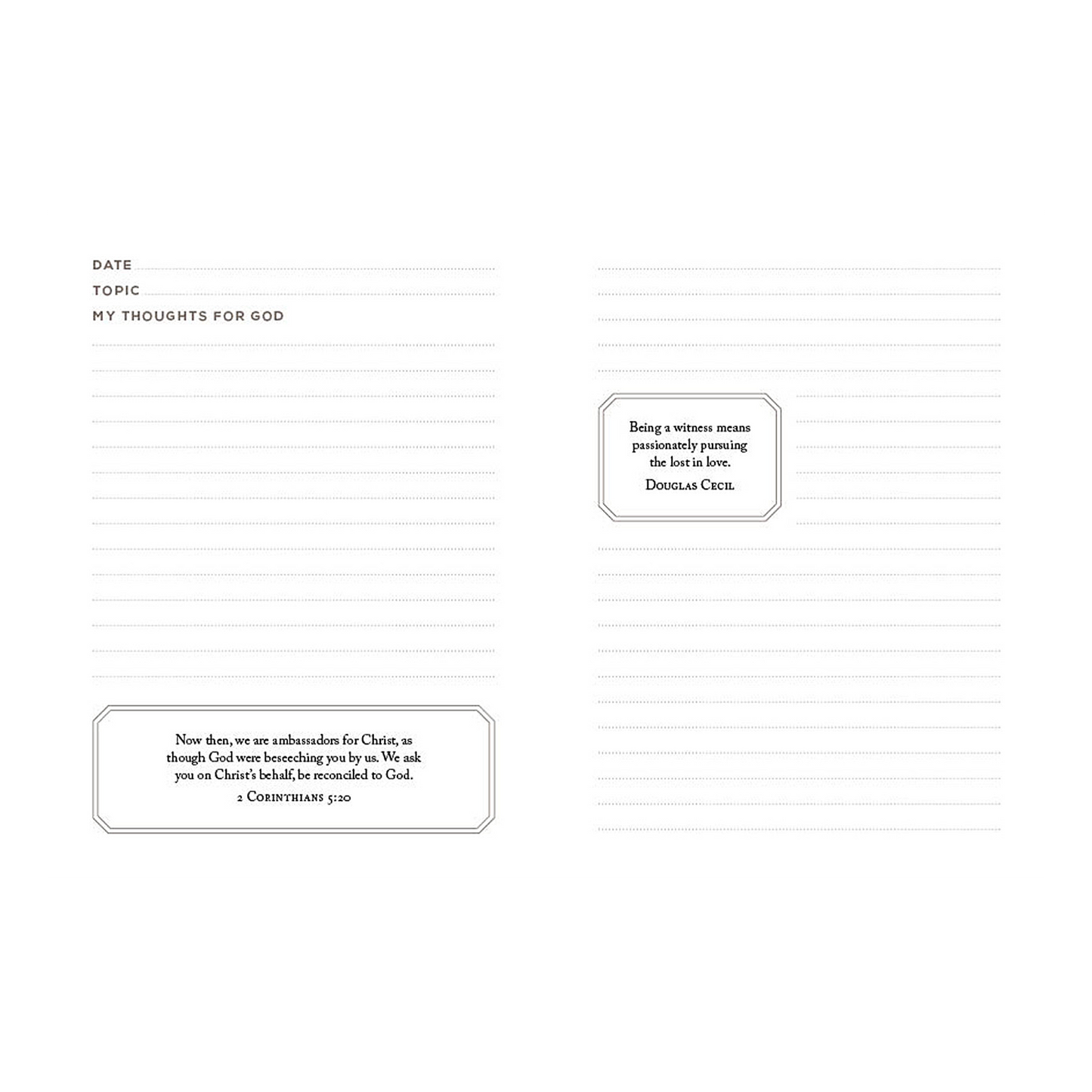Spiritual Disciplines Journal