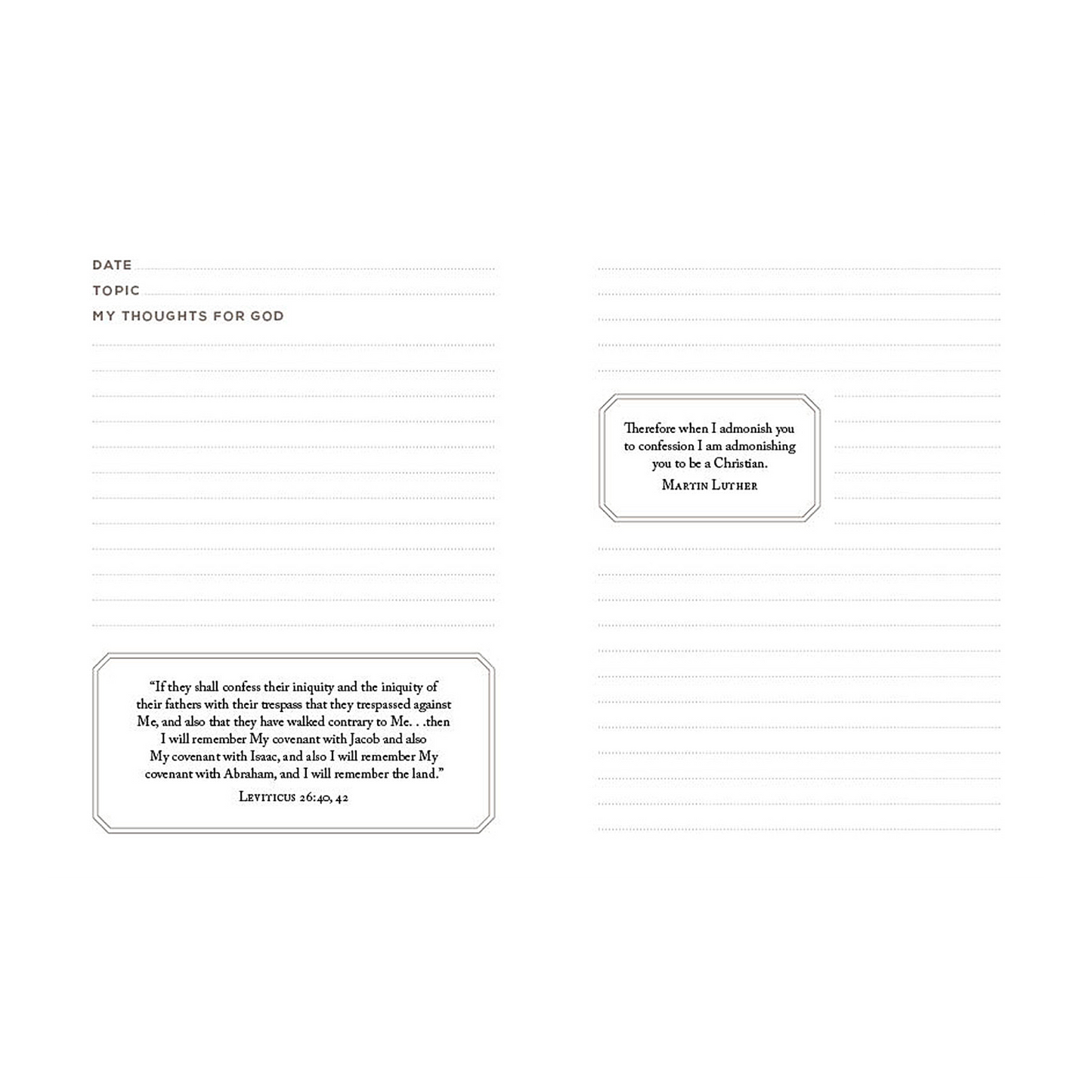 Spiritual Disciplines Journal