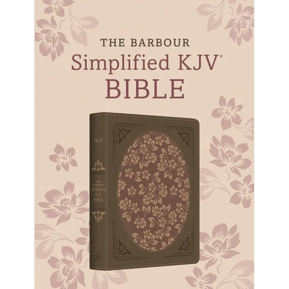 The Barbour SKJV Bible--Deluxe Edition [Brown &amp; Rose Floral Inset]