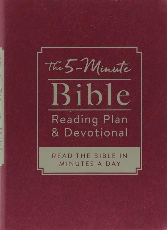 The 5-Minute Bible Reading Plan and Devotional: Read the Bible in Minutes a Day Imitation Leather by Ed Strauss