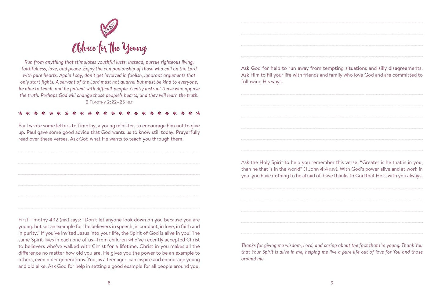 The 5-Minute Prayer Plan for Teen Girls Journal Imitation Leather by Marilee Parrish