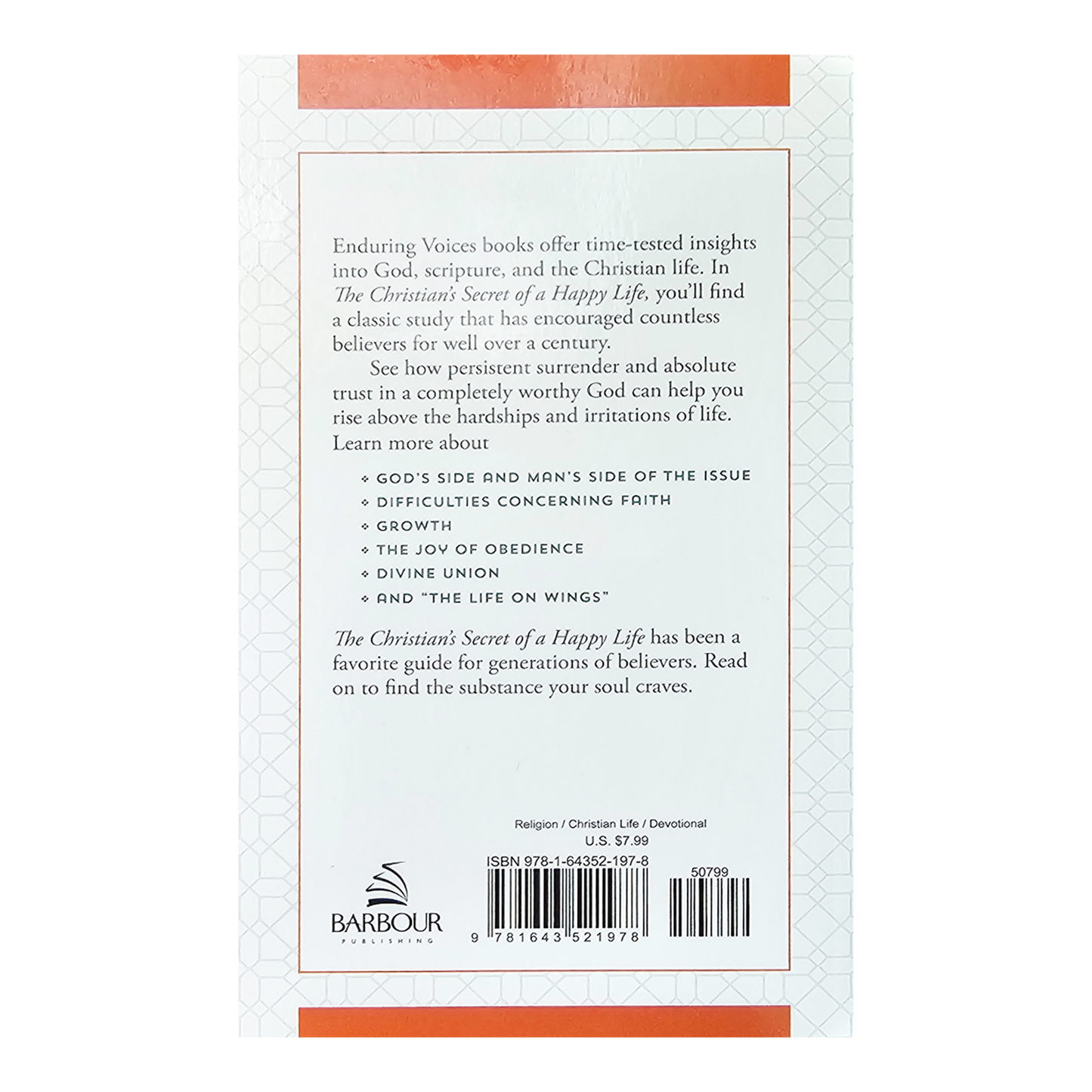 The Christian's Secret of a Happy Life Paperback by Hannah Whitall Smith