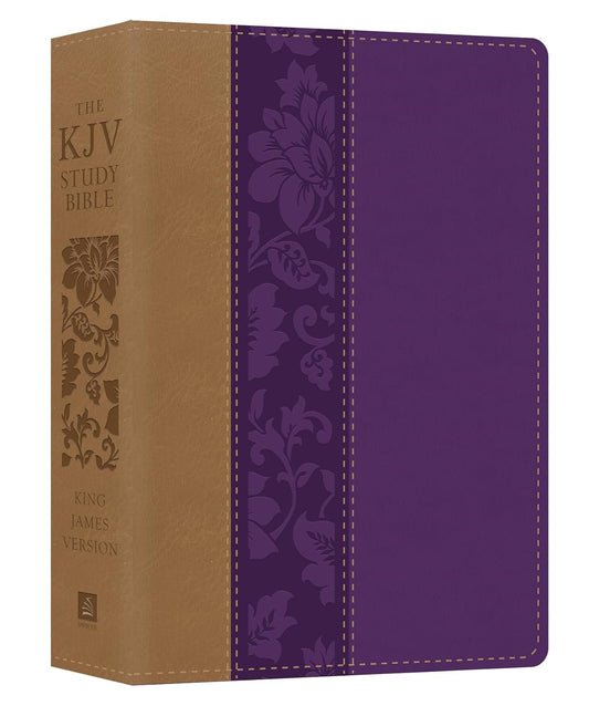 The KJV Study Bible - Large Print [Violet Floret]