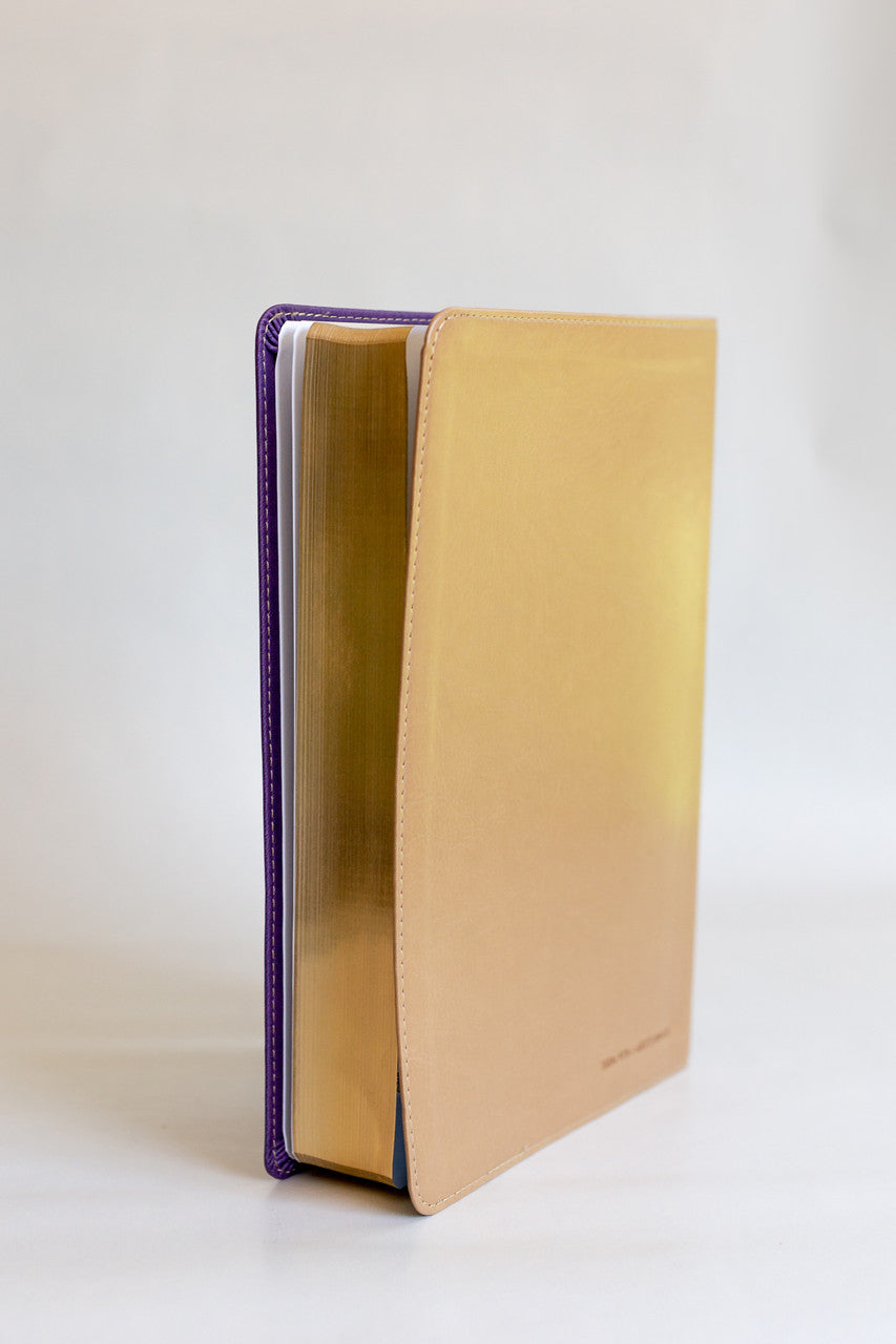 The KJV Study Bible - Large Print [Violet Floret]