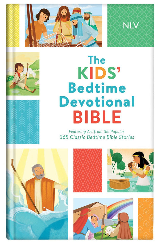 The Kids' Bedtime Devotional Bible (NLV): Featuring Art from the Popular 365 Classic Bedtime Bible Stories Hardcover
