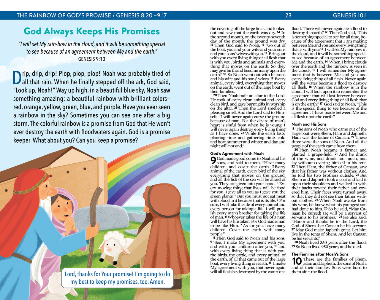 The Kids' Bedtime Devotional Bible (NLV): Featuring Art from the Popular 365 Classic Bedtime Bible Stories Hardcover