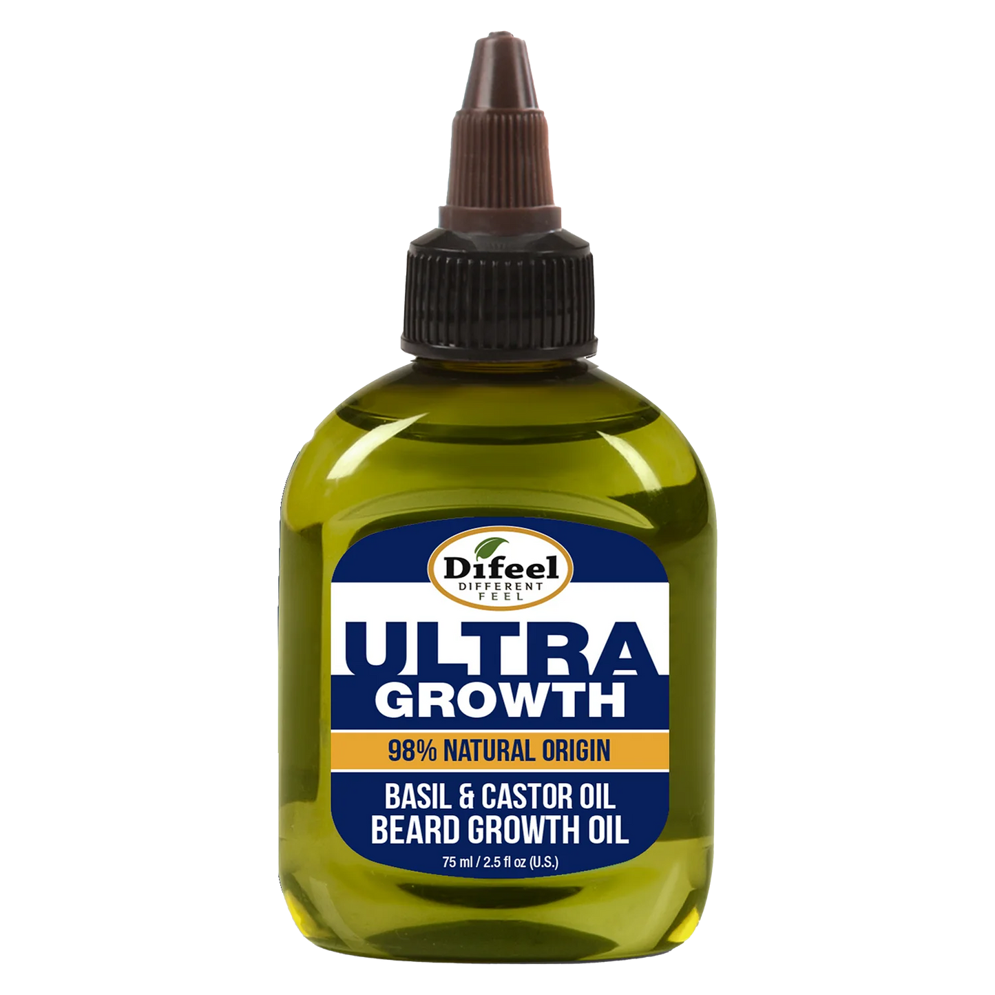 Difeel MENS Ultra Growth Basil and Castor Beard Oil 2.5 oz.
