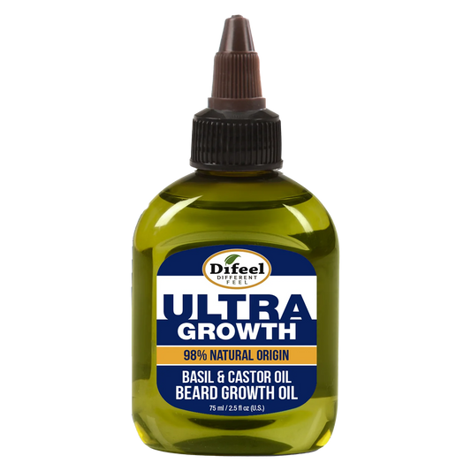 Difeel MENS Ultra Growth Basil and Castor Beard Oil 2.5 oz.