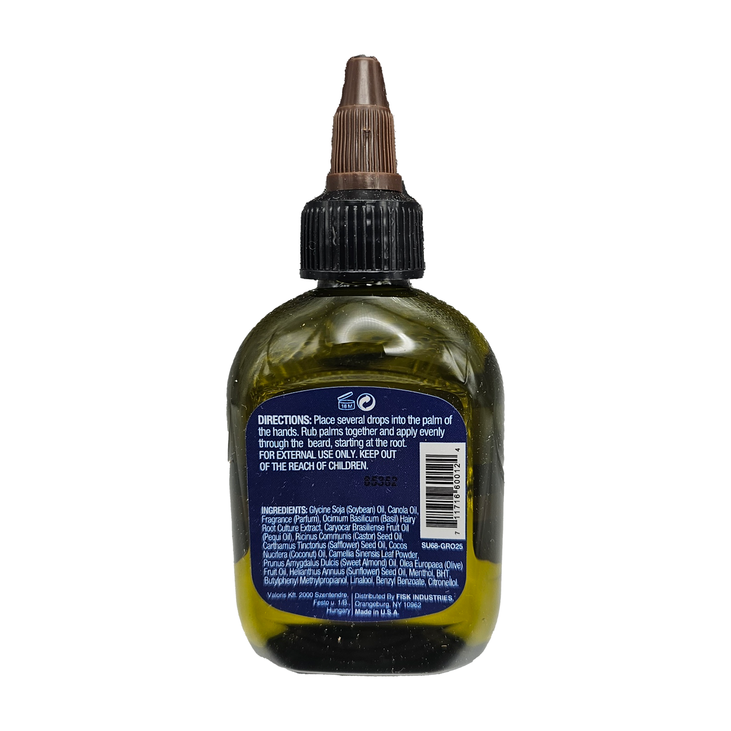 Difeel MENS Ultra Growth Basil and Castor Beard Oil 2.5 oz.
