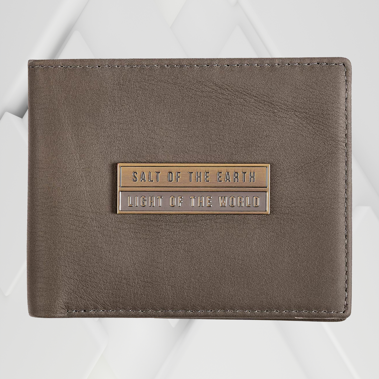 Salt Of The Earth Gray Genuine Leather Wallet