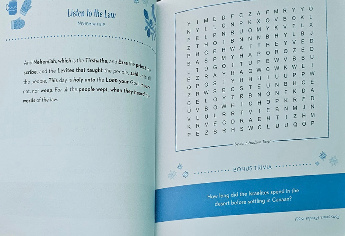 Wonderful Winterful Bible Word Searches: 99 Puzzles! Paperback Compiled by Barbour Staff - Activities