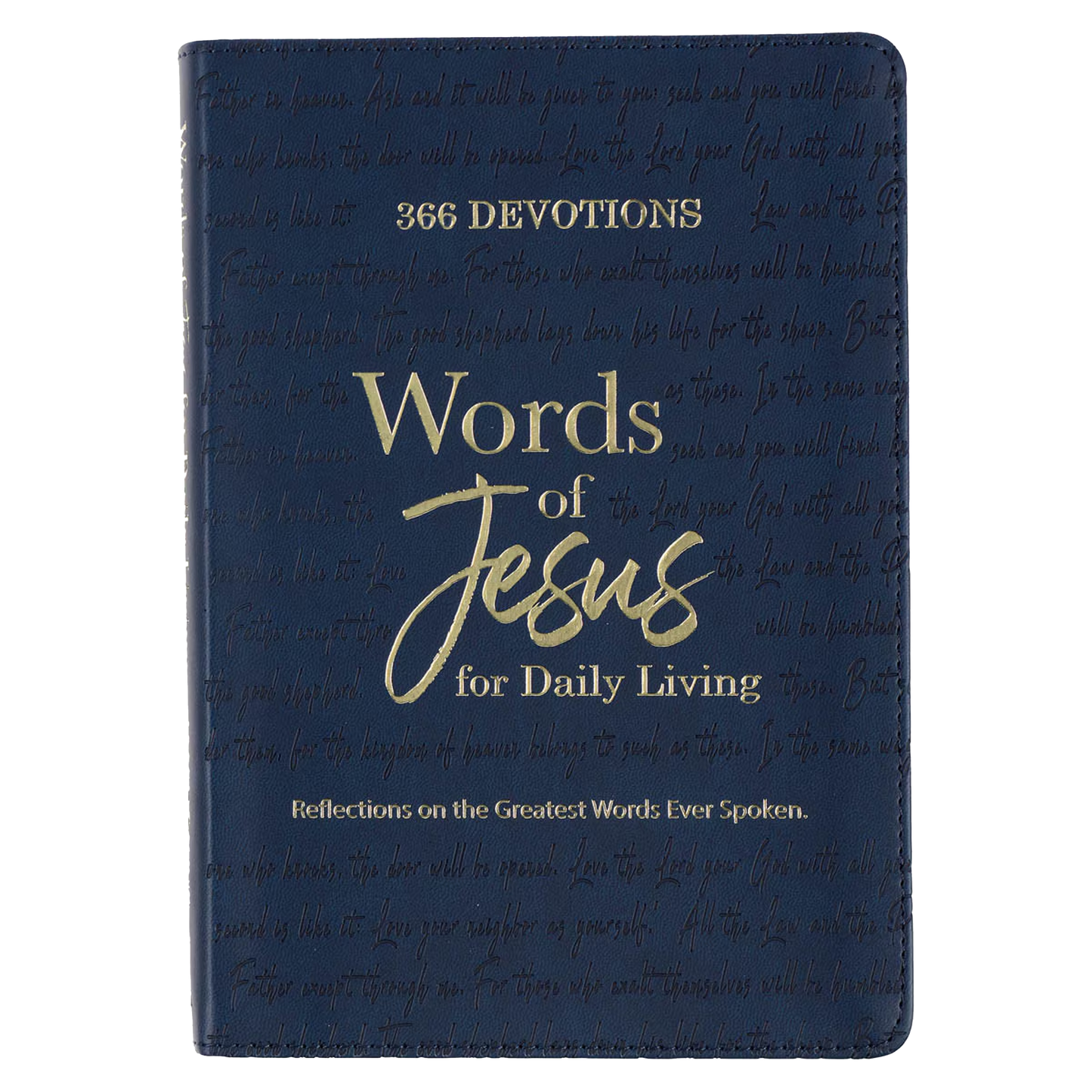 Words of Jesus for Daily Living Blue Faux Leather Devotional