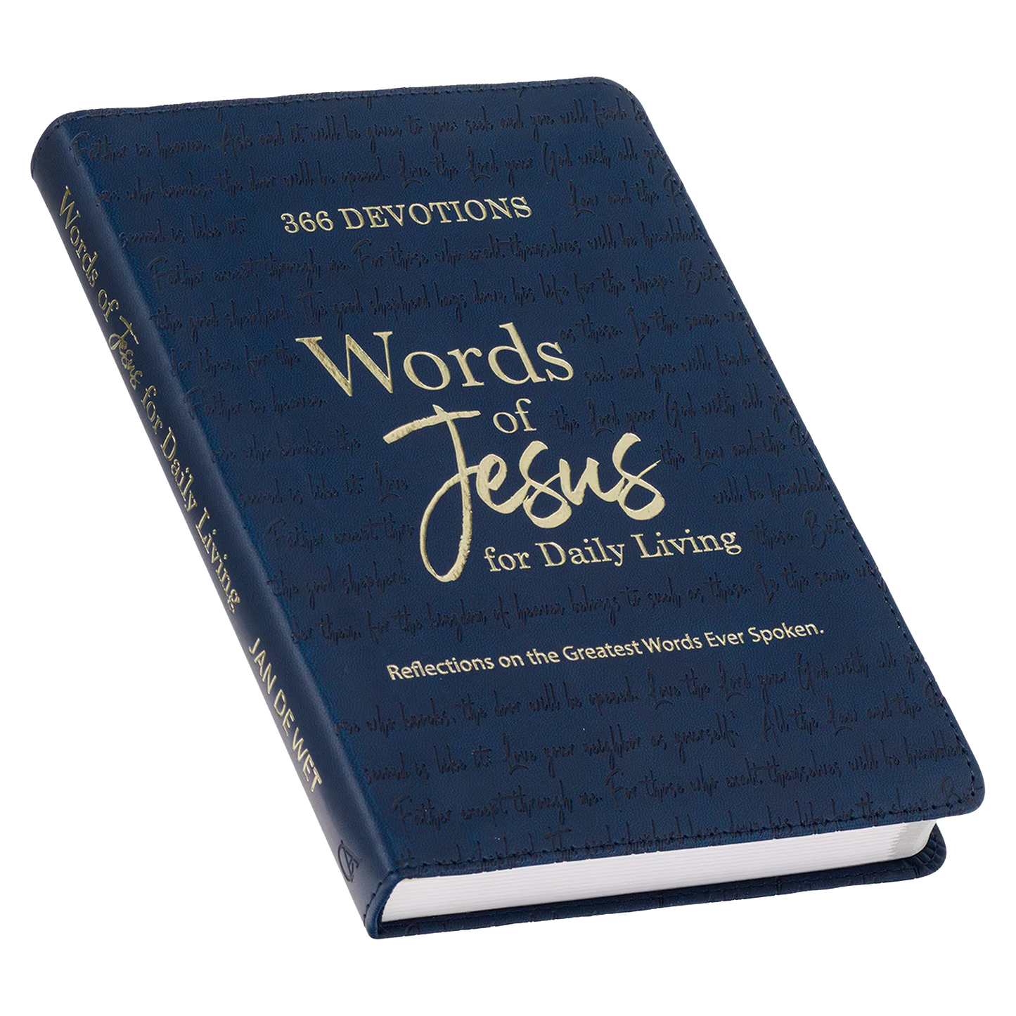 Words of Jesus for Daily Living Blue Faux Leather Devotional