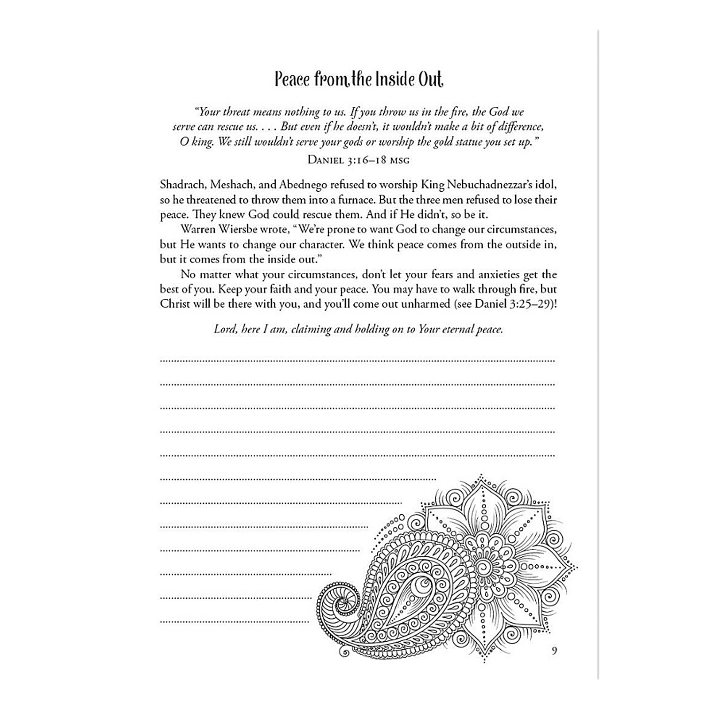 Worry Less, Pray More: A Devotional Coloring Journal for Women Imitation Leather