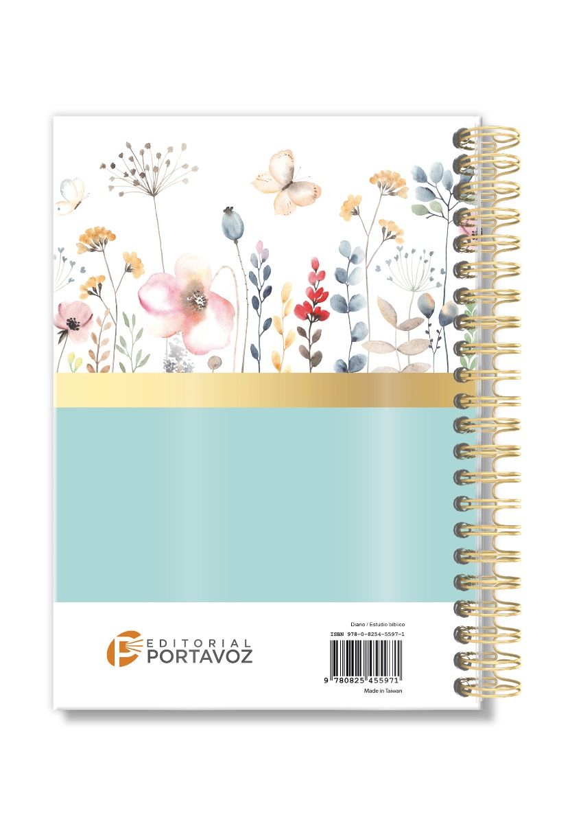 Diario para la mujer conforme al corazón de Dios (Journal for A Woman After God's Own Heart Bible): Edición jardín (Spanish Edition) Spiral-bound