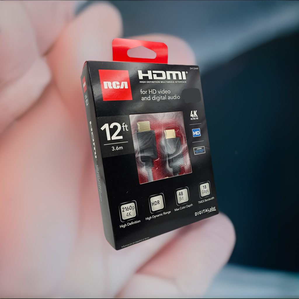 RCA 12' DIGITAL HDMI CABLE 3D 4K SUPPORT DH12HHF High Def Multi Interface